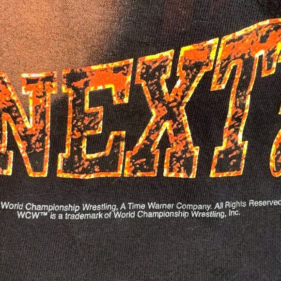 UNIQUE SOUGHT AFTER ONE HIT BANGER TEE - Wrestler GOLDBERG WHO’S NEXT— LARGE NEW - Picture 9 of 9